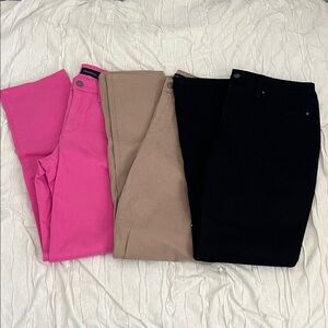 Charter Club Women's Straight Jeans Set - Pink, Tan, and Black